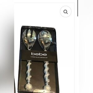 Bebe Bedazzled Salad Server Set. Beautiful new in box. Great Gift